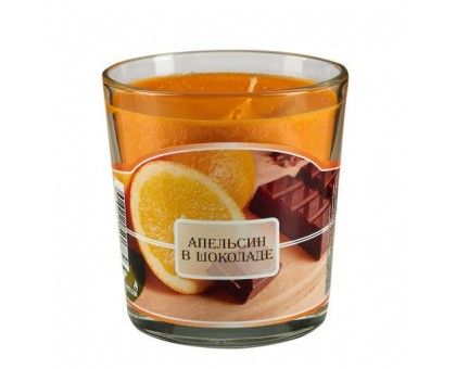 Ароматическая свеча в стакане Апельсин в шоколаде