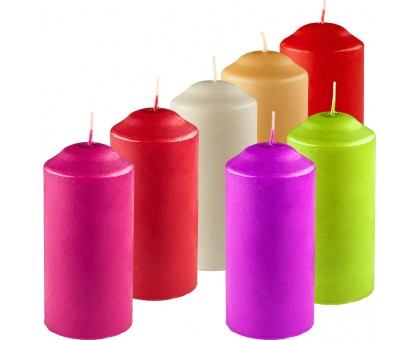 Свеча декоративная Столбик, цвет в ассортименте