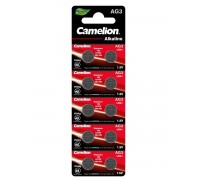 Батарейки дисковые Camelion AG3, LR41, A192, 10 штук