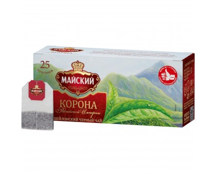 Чай черный Майский, Корона Российской Империи, 25 пакетиков