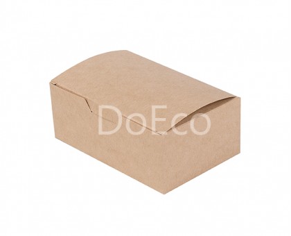 Контейнер под нагетсы, креветки, луковые колечки, Eco Fast Food S, 115х75х45мм, Doeco