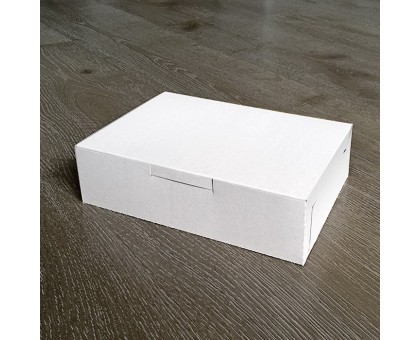 Короб бумажный 215х150х60мм, самосборный, БЕЛЫЙ