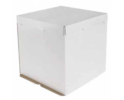 Короб картонный для торта белый, 300х300х450мм, Pasticciere