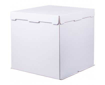 Короб картонный для торта белый, 500х500х640мм, Pasticciere