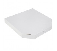 Коробка под пиццу 40х40см, белая, цельный гофрокартон Е
