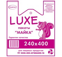 Пакет-майка Luxe, 240х400мм, 100шт, Крымпласт