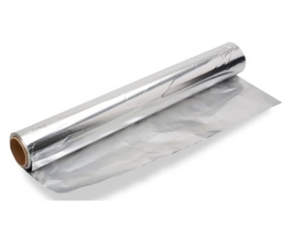 Фольга алюминиевая пищевая широкая "Стандарт+" 45 см, 9 мкм, рулон 100 метров