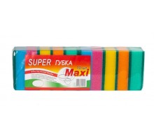 Губка для посуды SUPER MAXI, 10 штук