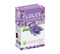 Туалетное мыло Loles, Лаванда с витамином Е, 100 грамм, Турция