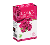 Туалетное мыло Loles, Роза с витамином Е, 100 грамм, Турция