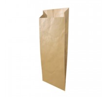 Пакет бумажный для пищевых продуктов, 80х50х230мм, с плоским дном