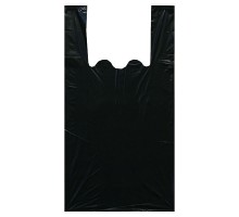 Пакет майка БНК, 30x55 см, ПНД, черная, 1000 штук