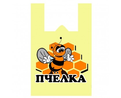 Пакет-майка Пчела, 30х50см, 1500 штук в упаковке