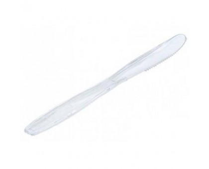 Пластиковый одноразовый нож Кристалл Премиум 50 штук в упаковке