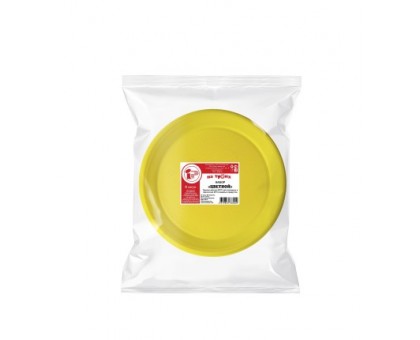 Набор "Цветной", тарелка одноразовая пластиковая, 205 мм, цветная, 6 штук