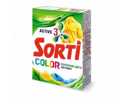 Стиральный порошок Sorti Color, для цветного белья, автомат, 350 грамм