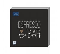 Салфетка банкетная "Espresso bar", 33х33см, 3 слоя, Art Bouquet